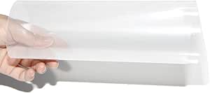 3D Effect Rear Projection Film Self-Adhesive Holographic Projection Screen, Transparent White, 8.3 x 11.7 inches