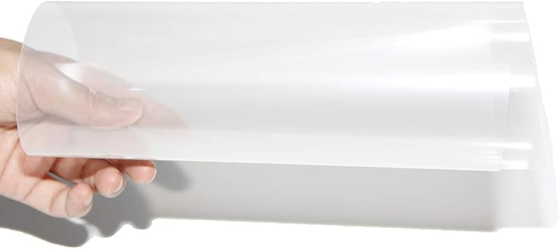 Rear Projector Film Adhesive Holographic Projection Film for Home Cinema and Office Presentation, Clear with a Little Grey, 8.3"x11.7"