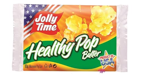 Jolly Time Healthy Pop Butter 85 g – Karton mit 18 Stück