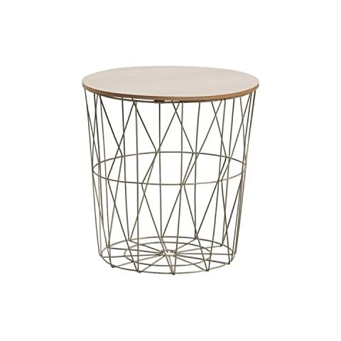 Mesita de Centro Redonda THINIA HOME Storage 41x40cm Cover