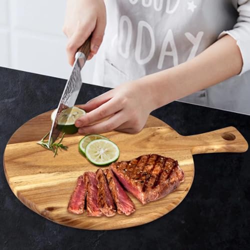 Grande planche à découper pizza en bois pour éviter les brûlures - 6