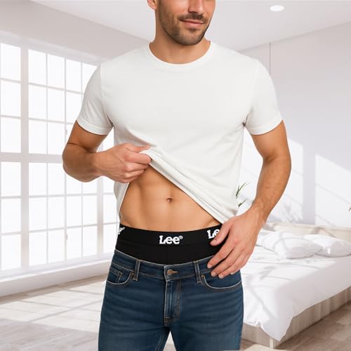 Lee Mens Underwear 4 Pack Boxers for Men Cotton Stretch...