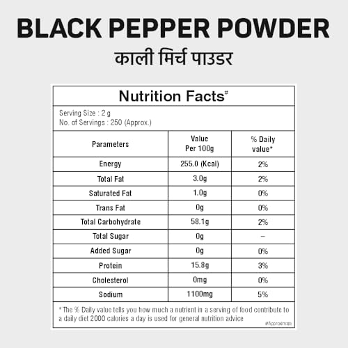 Image of Adani Spices Black Pepper Mari Powder, 100 gm