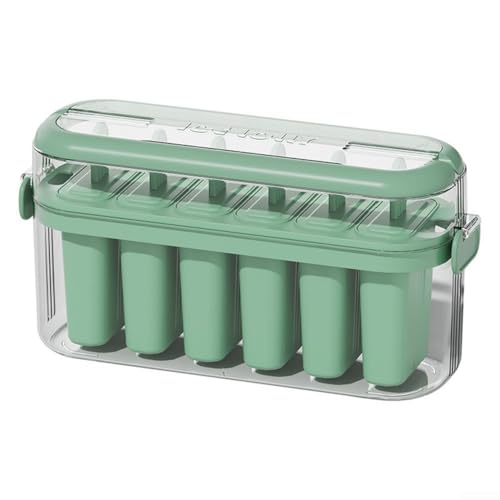Moules à glace en silicone | 6 cavités | Moule à glaçons réutilisables en PET PP pour un démoulage facile | Machine à friandises portable pour jus,...