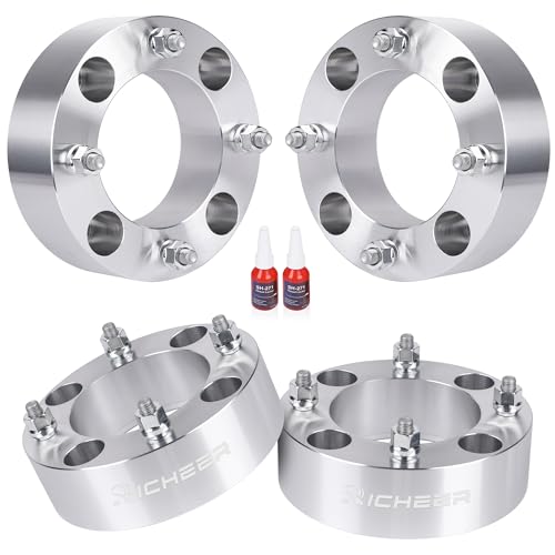 Richeer 2 Inch 4x137mm ATV Wheel Spacer for Can-Am Commander Outlander Defender Bombardier Renegade Mule 4PCS 4X137 Wheel Spacers with M10X1.25 Studs & 110mm hub bore