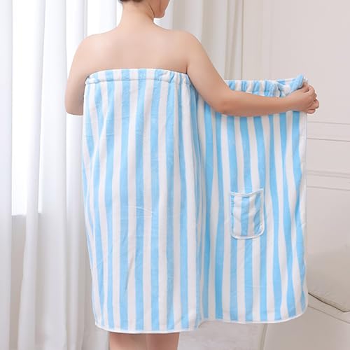 Oplxuo Towel Wrap for Women, Spa/Shower/Bath/Gym Plush Towel Wrap Adjustable for Girls Women,Soft Comfortable Body Bath Wrap4