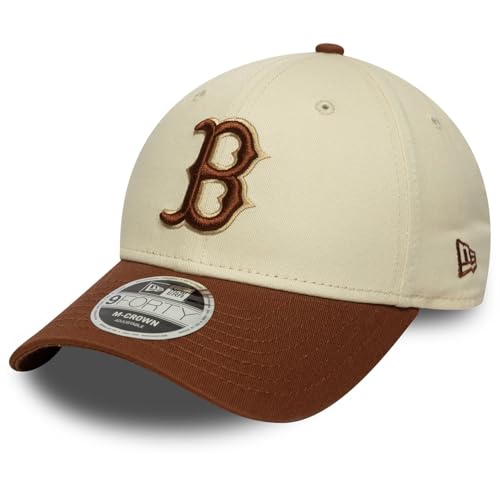 Casquette New Era 9Forty M-Crown Boston Red Sox beige en coton noble