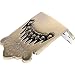 VICASKY String Mandolin Tailpiece Mandolin Parts Mandolin Accessories Mandolin Supplies Mandolin Bridge Tailpiece Instrument Metal Pattern