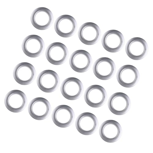 Anillos de cortina de plástico plata de 80 piezas para barras de dormitorio 2