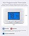 Aowel Non Programmable Thermostat for Home 1 Heat/ 1 Cool Single-Stage System, Temperature Control with Humidity Display (LCD Blue Backlit Screen)