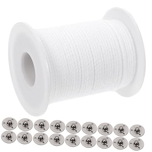Tofficu set de 2 rollos de mechas de algodón para velas miniatura 5