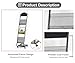 NIELONGHCY Slim 4-Pocket Magazine Rack, Metal Document & Leaflet Organizer for Office, Waiting Rooms & Hospitality Areas (White)(Black)