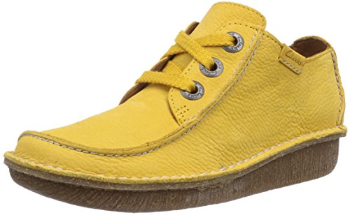 Clarks Damen Oxford Funny Dream, Gelb Honey Nubuck, 39 EU