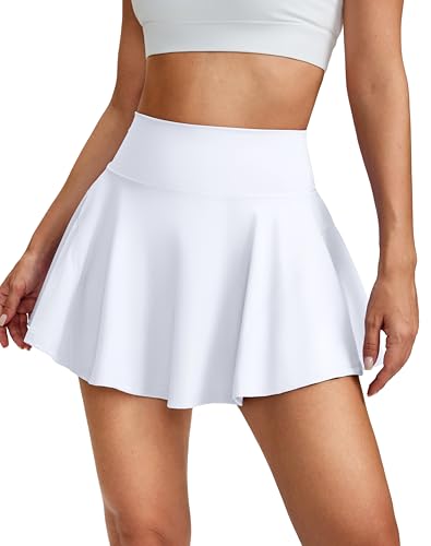 SANTINY Pleated Tennis Skirts for Women with Pockets Women's High Waisted Running Workout Athletic Golf Skorts Skirts2
