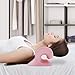 ShawFly Cuello Relaxer, Cuello Camilla, Cuello Traction, Cojines de soporte para el cuello, Almohada de tracción cervical portátil, Alivia eficazmente el cuello y la espalda, Dolor de hombro (rosa)