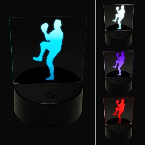 Sniggle Sloth Baseball Player Pitcher Winding Up 3D Illusion LED Night ...