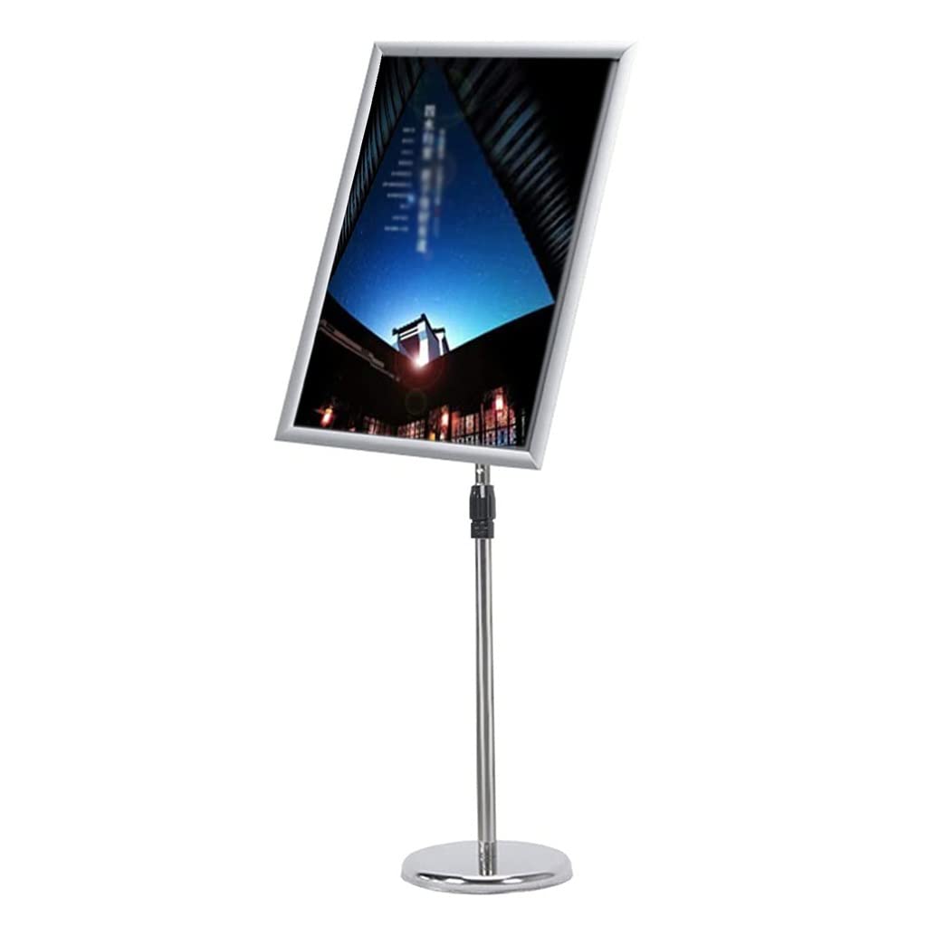 GWBoiuyQETM Advertising Display Stand reliable Metal Poster Sign Stand,Adjustable Sign Stand Floor-Standing Menu Holder Frame Poster Board Display Stand,Notice Stand for Activities Display