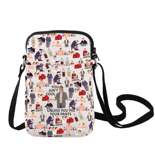 LEVLO Comedy Movie Crossbody Bag Adam Fans Gift You Ain't Cool Unless You Pee Your Pants Adam Shoulder Bag