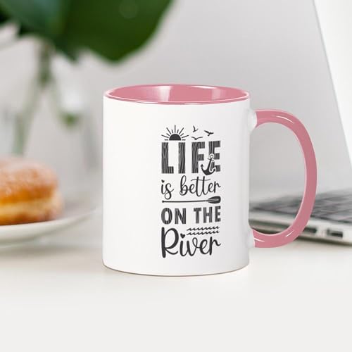 Mug de cerámica 11 oz Life Is Better On The River miniatura 4