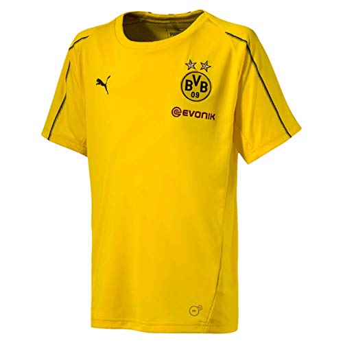 PUMA Kinder BVB with Sponsor Logo Training Jersey, Cyber Yellow,...