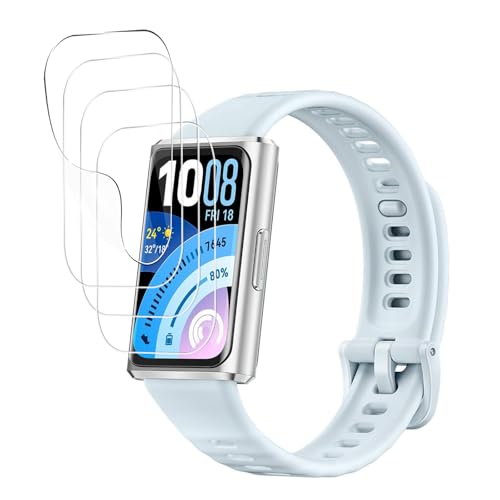 For HUAWEI Band 11 Pro �X�}�[�g�E�H�b�` �t�B���� �ی�t�B���� ���������x ��U�h�~ 3D�ی� �C�菝�h�~ TPU�f�� ������ɋ��� �w��h�~ �t���ی�t�B�����y4������z