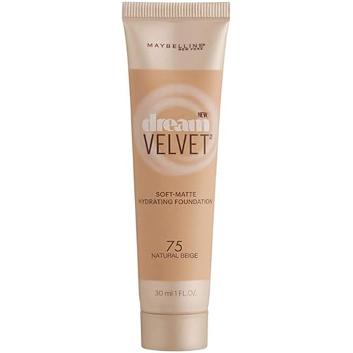 Maybelline New York Dream Velvet Soft-Matte Hydrating Foundation, Natural Beige, 1 fl. oz.