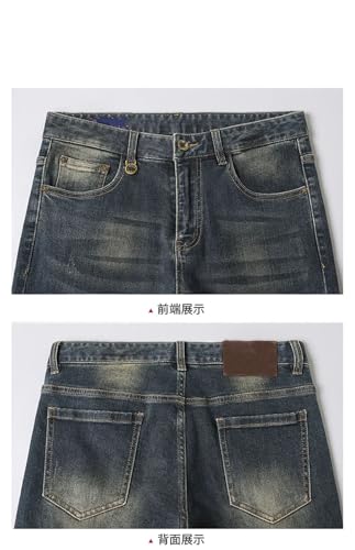 Men's Classic Jeans Vintage Slim Straight Jeans2