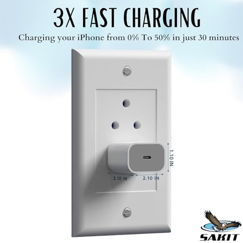 Image of RAVIAD 20W Original (MFi-Certified) Super Fast Charger Adapter Compatible with iPhone 17 Pro Max /17 Pro /17 Air /17, iPhone 16 Pro Max /16 Pro /16 Plus /16 & 15 /14 /13 /12 /11 /X /8 Series by Sakit