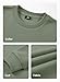 JMIERR Mens Shirts Cotton Midweight Pullover Sweatshirts Fleece Casual Fashion Long Sleeves Clothing Mens Winter Apparel, US40(M), Mist Green
