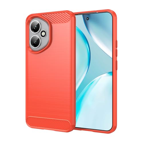 Coque Honor 400 anti-rayures avec texture carbone rouge absorption des chocs