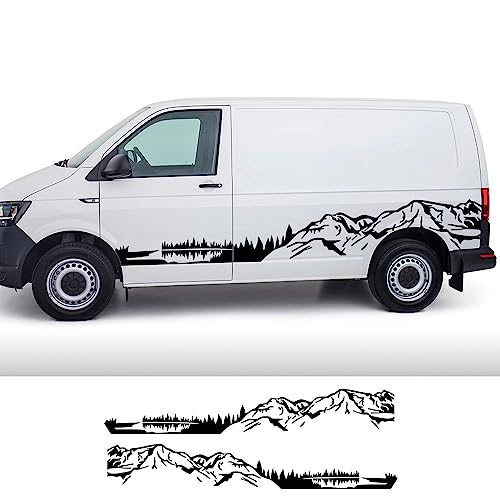 Autocollants de Voiture, pour VW Caravelle Multivan California Transporter T3 T4 T5 T6 Accessoires Camper Van Mountain Vinyl Decal