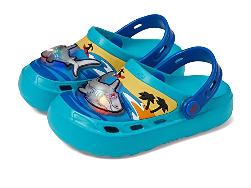 Skechers Boy's Foamies Swifters Ii-Illumi-Shark Slide Sneaker