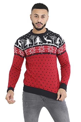 Pull de Noël homme motif cerf Bambi à offrir en cadeau