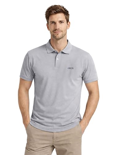 Image of 3BROS Men's Polo Neck Polyester T-Shirt Half Sleeve Regular Fit Casual Wear for Men Breathable Easy Care Fabric Smart Collar Top | Pack of 1