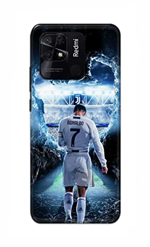 Image of Printed Hard Back Cover Case for Redmi 10 | Redmi 10 Power Back Cover (Footbal Legend) -702