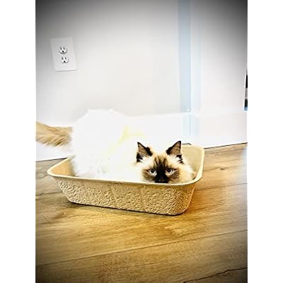 Midlee Disposable Cat Litter Boxes Pack of 5- Travel Portable Pet Tray Liner Pan