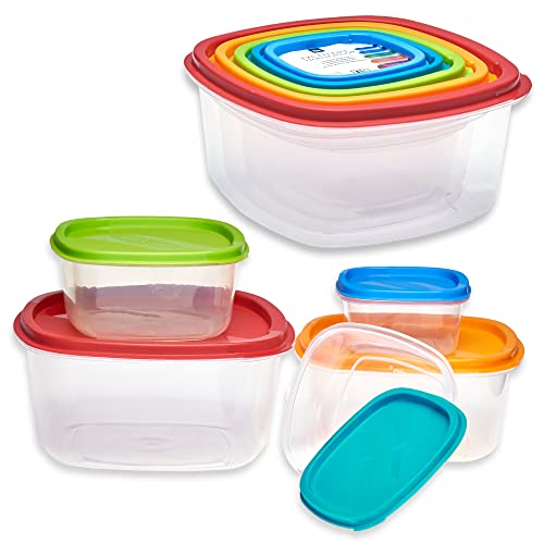 Smart-Planet 5er Set Frischhaltedosen mit Deckel stapelbare luftdichte...