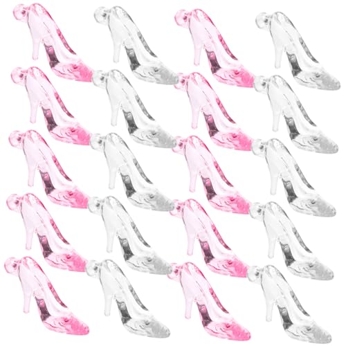 DIYEAH 96 Piezas De Collares De Tacones Altos De Acrílico Decoración Retro Collar Con Dijes Joyería Tacones De Boda Decoración De Botas Adornos Transparentes Para Manualidades