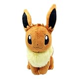 Sanei Pokemon All Star Series Eevee Stuffed Plush, 8', Brown (PP07)
