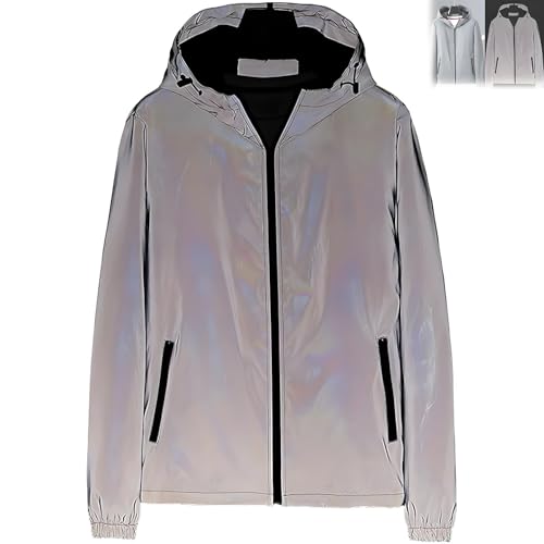 Chromashift Reflective Windbreaker – 2025 New Daily Wear, Daily Wear, Night Runs, Rides & Color-Shifting, Windproof