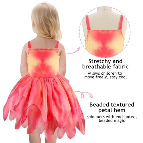 Disfraz de Bruja Rosa para Niñas Talla 5-6 Años miniatura 5