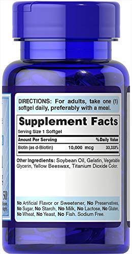 Biotina, 10000mcg, Ultra Mega, 50 cápsulas