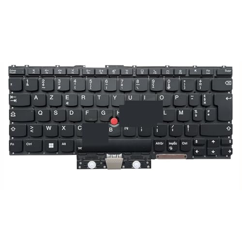 xM[ AZERTY tXL[{[h obNCgt ThinkPad X1 Titanium Yoga Gen 1 20QA 20QB xM[ m[gp\RpobNCg SN20W22474(French backlit)