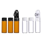ANCKSNM Portable Glass Ieak-proof Decorative Bottle Upgrade combination (6 pack)