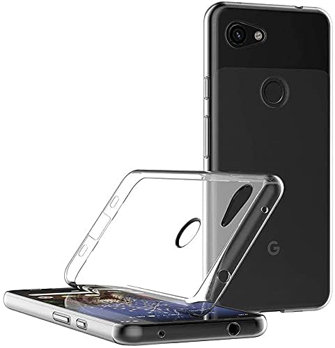 Case for Google Pixel 3a XL (6.8 inch) Soft TPU Rubber Gel Bumper Transparent Back Cover