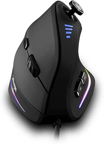 zelotes Wired Gaming Mouse with Joystick,10000DPI,11 Programmable Buttons,RGB,USB Optical Corded