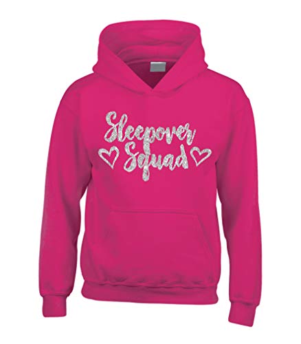 Sweat à capuche fille rose idée cadeau vêtement paillettes