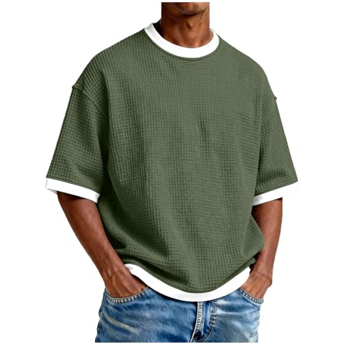 T-shirt sport homme respirant à manches courtes col rond coupe slim fit léger