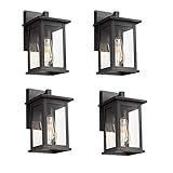 Bestshared Outdoor Wall Scone, Outdoor Wall Mounted Light Indoor Single Light Exterior Wall Lantern...