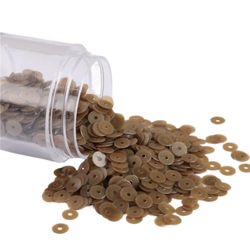 WEKONUMEX 10g Matte PVC-Pailletten Matt Grau